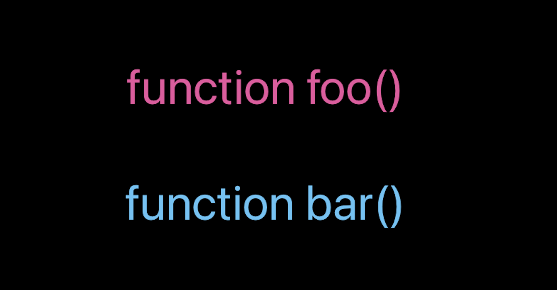 Colored functions